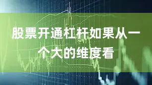 股票开通杠杆如果从一个大的维度看