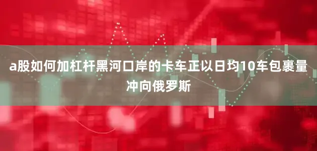 a股如何加杠杆黑河口岸的卡车正以日均10车包裹量冲向俄罗斯
