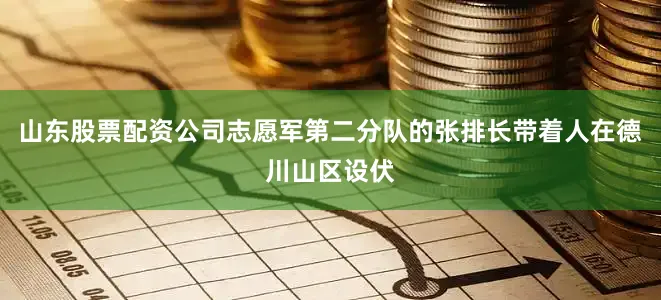 山东股票配资公司志愿军第二分队的张排长带着人在德川山区设伏